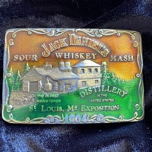 Jack Daniels vintage bronze belt buckle